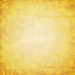 Obraz premium Golden yellow textured background with subtle floral patterns. Warm vintage style perfect for backgrounds, invitations and decorative design.