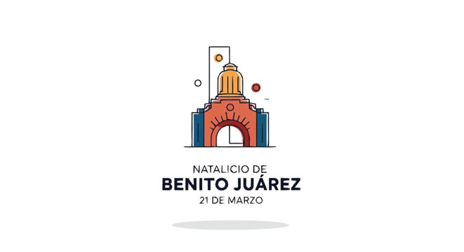 Benito Juarez Birthplace Mexican president colorful orange