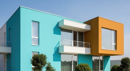 Modern Architectural Marvel - A Vibrant Residential Building.