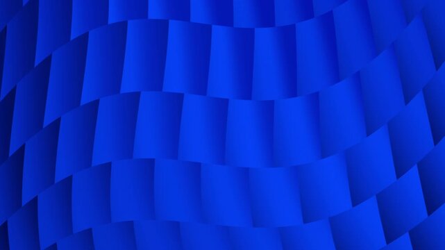 Blue background with textured wave square, looping background, 4K motion graphics