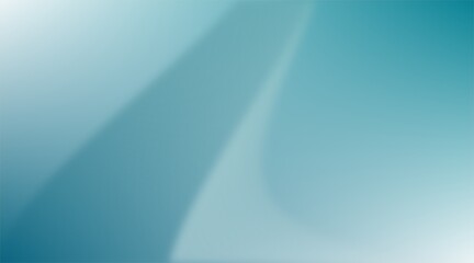 Fototapeta premium A smooth abstract gradient background featuring soft teal and light blue tones. Elegant wavy shadows and fluid silk-like textures create a modern, professional, and minimalist aesthetic design.