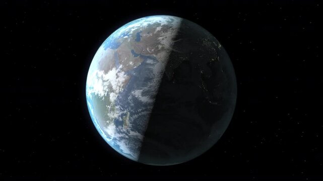 Location and map of Singapore on the surface of the earth at night.