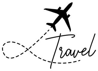 Travel Flight Design | Traveling Airplane | Vector Art