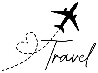 Travel Flight Design | Traveling Airplane | Vector Art