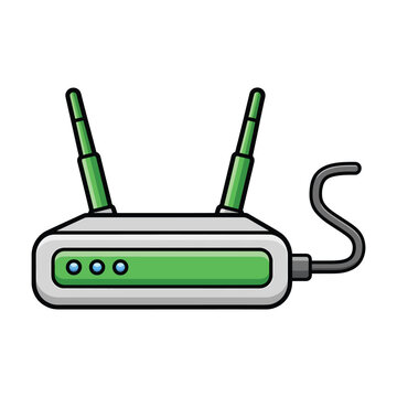 Wi-Fi Router with Antennas