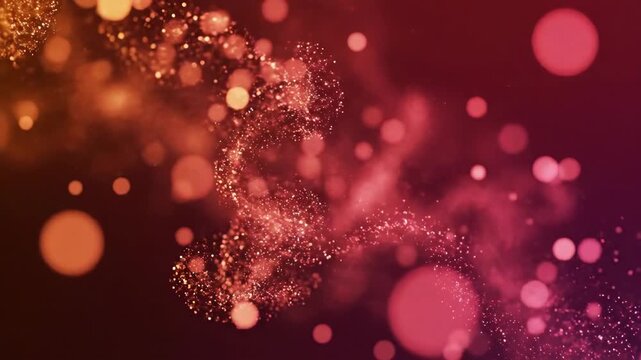 A romantic Valentine's heart-shaped particle design with love, hearts, particles, abstract, and bokeh effects in a festive ambiance.