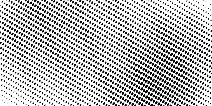 PrintaDot white black pattern gradient texture background. Abstract pop art halftone and retro style.