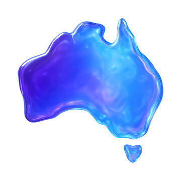 PNG Abstract Australia map design