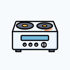 Obraz premium Electric Stove Top