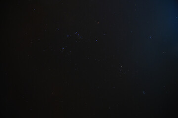 Millions of stars in the sky at the forest