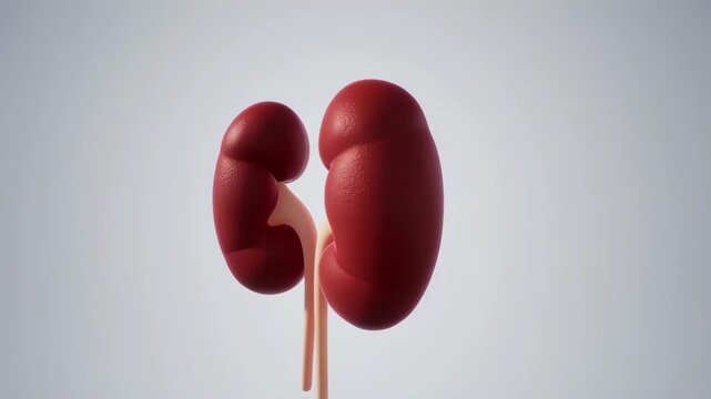 illustration of kidney, white background