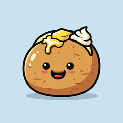 Happy Baked Potato with Butter