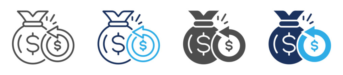 finance icon sheet with multi concept