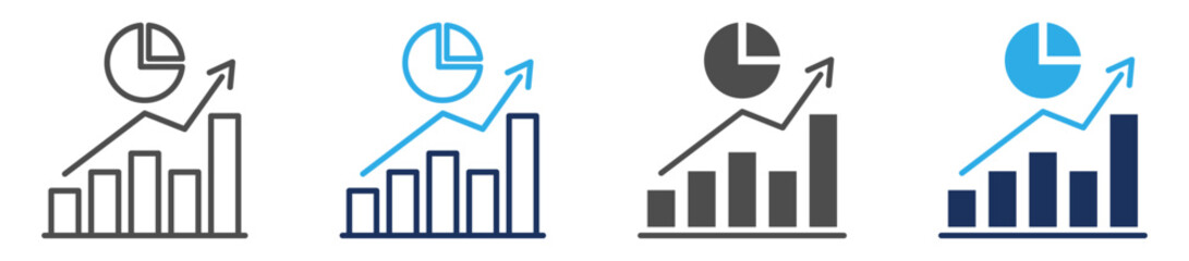 economics icon sheet with multi concept