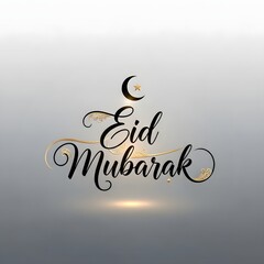 Obraz premium Eid mubarak wishes celebrating eid al fitr and eid al adha with joy and gratitude