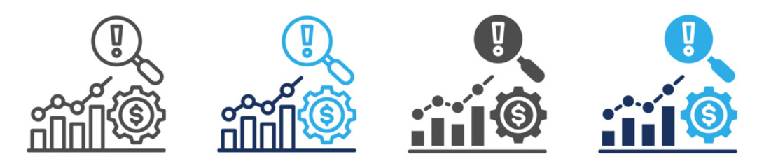 risk management icon sheet with multi concept
