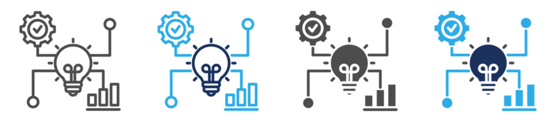 business innovation icon sheet with multi concept