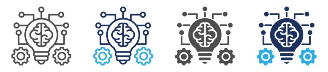 business intelligence icon sheet with multi concept