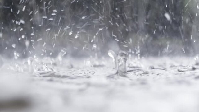 Rain following in the Tropical Rainforest in Brazil.