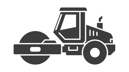 Fototapeta premium Heavy Machinery Road Roller Vehicle Equipment.