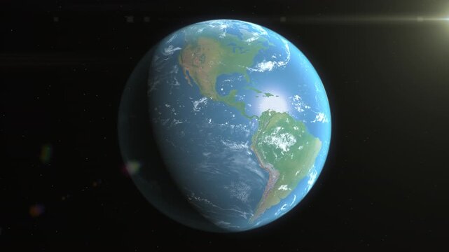 Location and map of Anguilla on the surface of the earth at day.