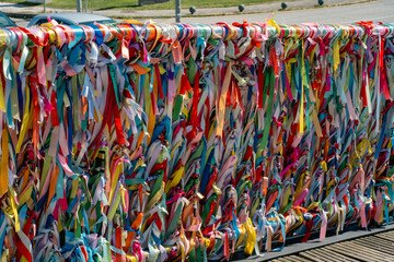 Wide Shot Wall Covered Thousands