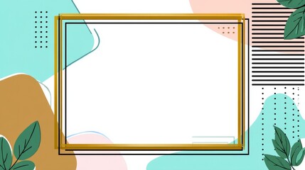 simple vector frame for presentation background
