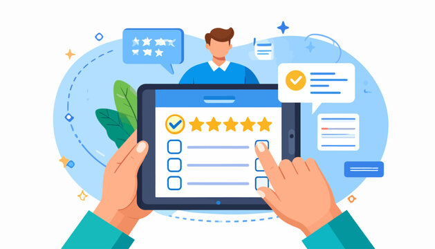 Online Survey: Customer Feedback on Tablet