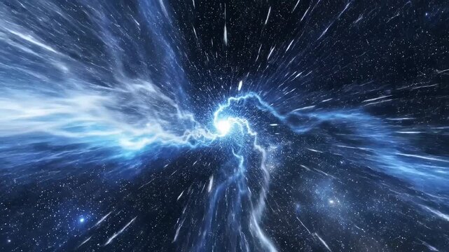 Cosmic explosion in space