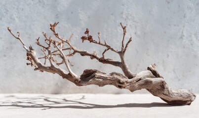 Elegance of Nature: A Delicate Branch Showcasing Environmental Change and Fragility
