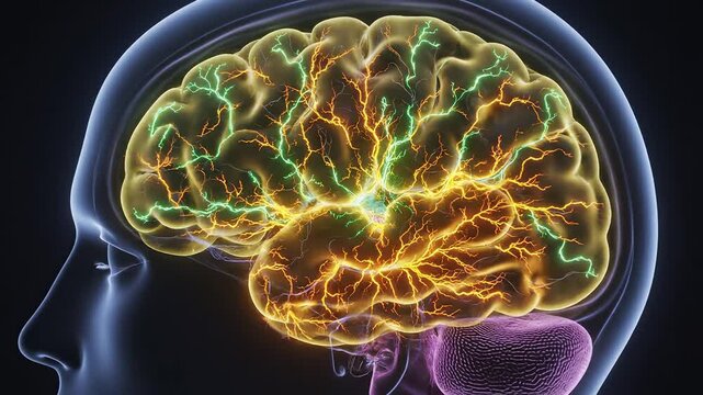 Human brain electrical activity
