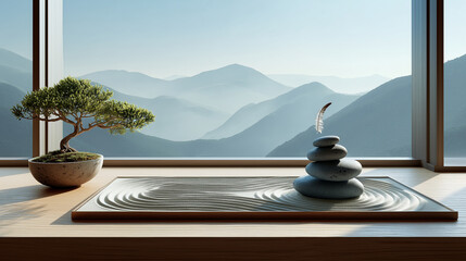 Relaxation zen garden design