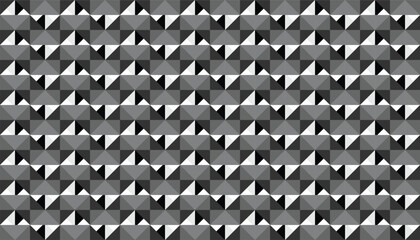 Obraz premium High-performance seamless vector backdrop featuring a monochromatic crystal-style tessellation. Perfect pattern for tech packaging, cybersecurity backgrounds, and modern industrial design