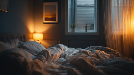 Sleep and rest bedroom concept