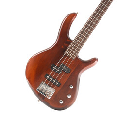 Naklejka premium Electric guitar on white background