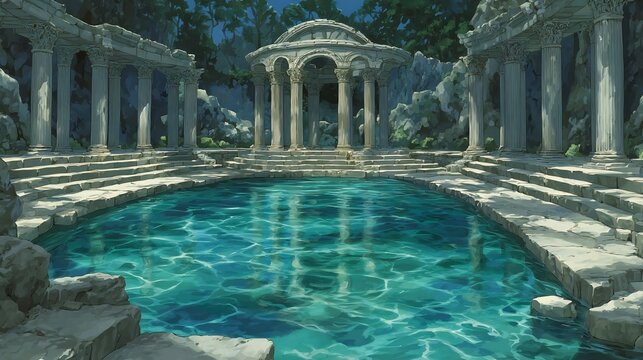 Ancient Greek Temple Pool.
