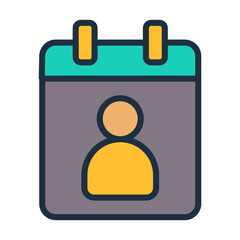 Customer Profile Icon - Lineal Color