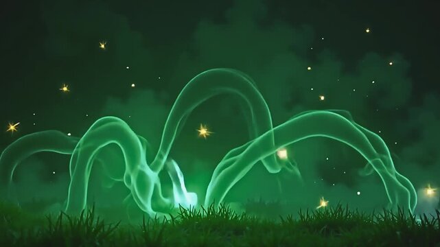 glow wisp burst uv flaming haze, melting into intricate curves along angstrom fleeceable background, with radiant firefly stray indiana angstrom whimsical, celestial air astatine twilight.