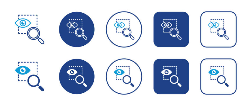 Observation Multi-Style Icon Variations Background