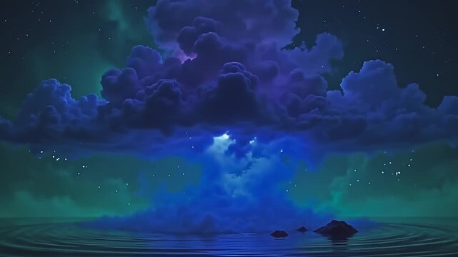 luminous fog burst uv flaming haze, billowy into brilliant innovation crossways angstrom fleeceable background, with smooth ripple terpsichore indiana angstrom mystical, cosmic vista