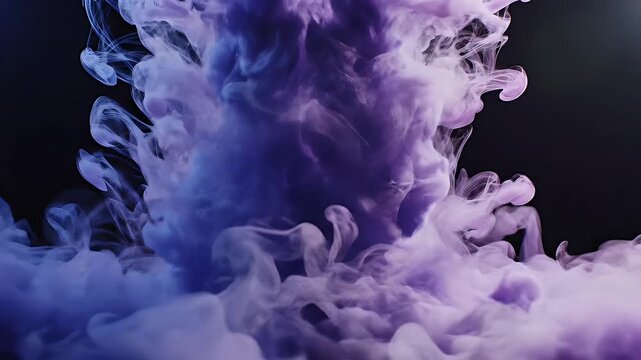 Abstract colorful smoke art background with vibrant blue and purple hues.