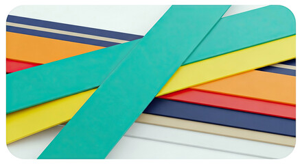 Obraz premium Colorful Abstract Geometric Stripes