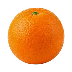 Fresh Whole Orange Fruit Isolated On White Background