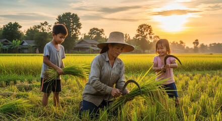 A woman is cooking in her kitchen while looking at her laptop, possibly following a recipe or working remotely.