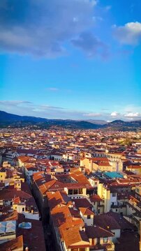 aerial view of the city Florance Italy 
