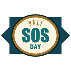 RNLI SOS Day sticker