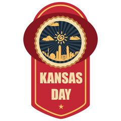 Kansas Day date label