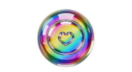 Rainbow Heart Emblem