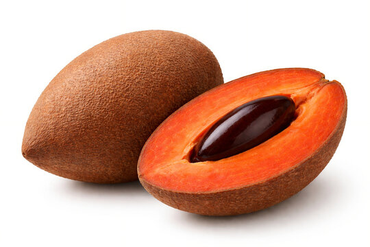 Mamey Sapote Isolated On White Background