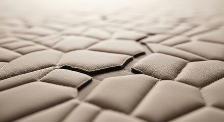 Fototapeta premium Hexagonal quilted pattern close up